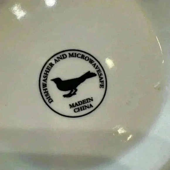 Anthropologie Letter O Initial Coffee Mug White Black Retro Shaving Cup Monogram - Picture 10 of 10